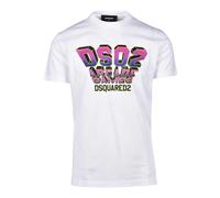 Dsquared2, Homme, Tops, Blanc, Taille: L T-Chemises