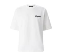 Dsquared2, Homme, Tops, Blanc, Taille: L T-Shirt Signature Coupe Ample