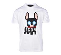 Dsquared2, Homme, Tops, Blanc, Taille: M T-Shirt