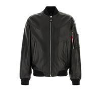Dsquared2, Homme, Vestes, Noir, Taille: XL Bombers en Cuir