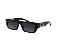 Dsquared2 Lunettes de soleil ICON 0011/S 807/9O - Acétate Noir Carré 54 mm Verres Gris Ombré