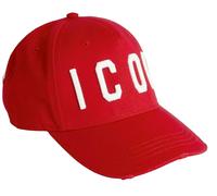 Dsquared2 Icon Baseballcap Casquette Basebalkappe Culte Chapeau Blanc Rouge BNWT