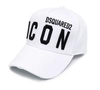 Dsquared2 Icon Baseballcap Casquette Baseball Logo Blanc Noir NEU avec Étiquette