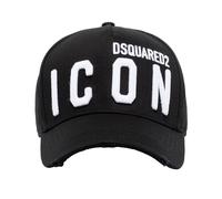 Dsquared2 Icon Baseballcap Casquette Baseball Noire Blanche Bnwt Ajustable