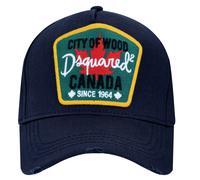 Dsquared2 Icon Canada City Of Wood Casquette Baseball Coton Toile Bleu