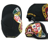 Dsquared2 Icon Football Baseballcap Coton Noir Kappe Brodée Logo