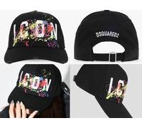 Dsquared2 Icon Splash Casquette Baseball Peinture Éclaboussures Noire