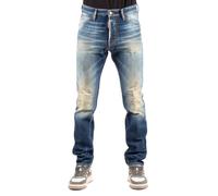 Dsquared2 - Jean Denim Délavé Endommagé - Homme - Jeans - Bleu - Taille: S
