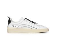 Dsquared2 - Leather Rider Baskets - Homme - Chaussures - Blanc - Taille: 45 EU