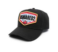 Dsquared2 - Logo Patch Baseball Cap - Homme - Accessoires - Noir - Taille: ONE Size