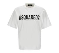 Dsquared2 - Logo T-Shirt - Homme - Tops - Blanc - Taille: S