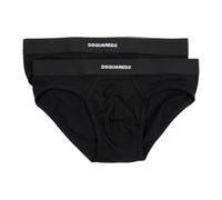 Dsquared2 - Lot de 2 slips unis à taille élastique - Homme - Sous-vêtements - Noir - Taille: 2XL