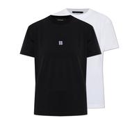 Dsquared2 - Lot de deux T-shirts coupe parfaite - Femme - Tops - Noir - Taille: 36 FR