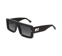Dsquared2 - Lunettes de soleil carrées modernes - unisex - Accessoires - Noir - Taille: 52 MM