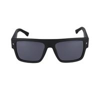 Dsquared2 Lunettes de soleil ICON 0003/S 003/T4 Homme Acétate Noir Gris Carré Miroir