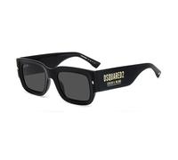 Dsquared2 - Lunettes de Soleil Homme Style D2 - unisex - Accessoires - Noir - Taille: 52 MM