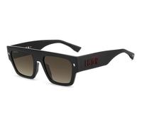 DSQUARED2 Lunettes de Soleil ICON 0031/S Black red 55/20/137 Homme