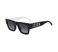 Dsquared2 - Lunettes de soleil Icon Premium - Style Authentique - unisex - Accessoires - Noir - Taille: 52 MM