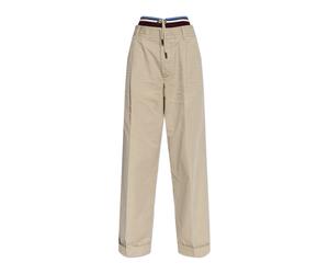Dsquared2 - Pantalon ample - Femme - Pantalons - Beige - Taille: 36 FR