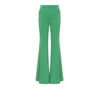 Dsquared2 - Pantalon Évasé avec Détails Découpés - Femme - Pantalons - Vert - Taille: 42 FR