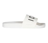 Dsquared2 Slides Gomma Stampa Icon White Taille: 43 | Sandales Outlet | Homme | Blanche