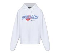 Dsquared2 - SweaT-shirt avec imprimé - Homme - Sweatshirts et sweats à capuche - Blanc - Taille: XL
