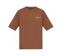 Dsquared2, Homme, Tops, Brun, Taille: S T-shirt ample signature