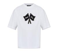 Dsquared2 - T-shirt avec écusson - Homme - Tops - Blanc - Taille: S