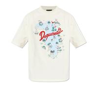 Dsquared2, Homme, Tops, Beige, Taille: M T-Chemises