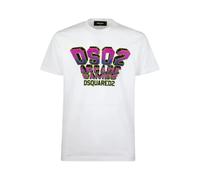 Dsquared2 - T-Shirt Col Rond - Homme - Tops - Blanc - Taille: 2XL