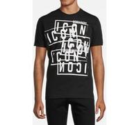 Dsquared2 T-shirt Icon Black Taille: L | T-shirts avec imprimés Outlet | Homme | Le Noir