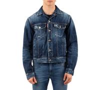Dsquared2 - Veste en jean délavé avec écusson logo - Homme - Vestes - Bleu - Taille: L