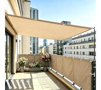 DSRDRFG Voile d'ombrage 2.5x4.5M Rectangulaire Imperméable Toile d'ombrage Carrée, 95% UV Résistant Toile D'ombrages Polyester pour Extérieur Camping et Pelouse, Pergola, Jaune Sable