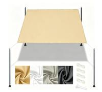 DSRDRFG Voile d'ombrage 2.8x2.8M Carrée Imperméable Bâche Dombrage Voile Solaire Pare-Soleil PES 220g/m² avec 95% de Protection UV pour Jardin, Pergola, Terrasse, Extérieur, Jaune Sable
