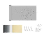 DSRDRFG Voile d'ombrage imperméable Rectangulaire 3.8x4M 95% Protection UV, Filet d'ombrage avec Oeillets et Cordons pour Patio Terrasse Pergola Balcon Jardin Exterieur, Gris Clair