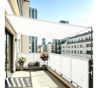 DSRDRFG Voile d'ombrage Rectangulaire 1.4x1.6M Toile d'ombrage Imperméable, Protection Solaire Filet d'ombrages, Coupe-Vent et Respirant, Protection UV pour Patio Jardins Terrasses, Blanc
