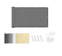 DSRDRFG Voile d'ombrage Rectangulaire 3.2x6.4M Toile Ombrage Imperméable avec Oeillets et Cordons, 95% Protection UV pour Jardin Terrasse Balcon Patio Pergola Extérieur, Gris Foncé