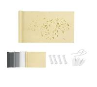 DSRDRFG Voiles Ombrages Rectangulaire 1.4x8.4M Paravent de Balcon, 420D Tissu Oxford, Tente d'extérieur pour la Vie privée, Balcon Rideau de Soleil pour Sole Tenda Jardin Terrasse, Sable