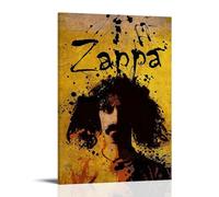 DSSCXYZM Poster sur toile Frank Zappa avec des groupes légendaires et chanteurs pop - Décoration murale pour chambre à coucher - 50 x 75 cm - Style cadre