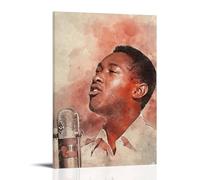 DSSCXYZM Poster sur toile Sam Cooke Legendary Bands And Pop Singers - Art mural décoratif pour chambre à coucher - 60 x 90 cm - Style cadre