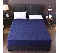 DSSHENGDS Housse de Matelas Intégrale ，Matelas Lavable ，Housse de Matelas Integrale Personnalisable Housse ，Matelas avec Housse Amovible-Blue- 80x190+25cm