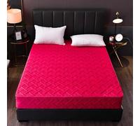 DSSHENGDS Housse de Matelas Intégrale ，Matelas Lavable ，Housse de Matelas Integrale Personnalisable Housse ，Matelas avec Housse Amovible-Red- 80x190+18cm