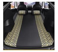 DSSJDKH Couverture Cargaison Matelas Gonflable pour Tesla pour Model 3 pour Y 17-23 Idéal pour Le Camping Les Voyages en Voiture Tissu Suédine Spécial Cloison de Coffre(Black Gold 1)