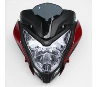 DSSJDKH Ensemble Phare Moto Pour Pulsar 150 200 Pour PULSAR150 Pour PULSAR200 Ensemble Phare Avant Moto(Rouge)