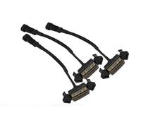 DSSJDKHJ antibrouillard 4 pièces lumière stroboscopique calandre LED pour Toyota pour Tacoma 2016 - 2020 lampe d'avertissement jour grille DRL Phare Travail LED(Black Shell White)