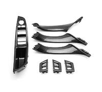 DSSJDKHJ Voiture Couverture Poignée Porte Remplacement L'assemblage Poignée Traction Commutateur Lève-vitre De Porte Intérieure Fiber Carbone LHD pour Série 5 F10 F11 520i 523i 525i