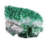 dssmboom Amas de Cristal de Fluorine Brute Naturelle, spécimen minéral pour Collection, Fluorine Verte Brute de Madagascar, géode de Pierre pour la méditation, décoration de la Maison, 1.1-1.32 LB