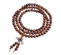 dssmboom Bracelet 108 Perles Mala Bracelet Bouddhiste en Perles de Bois | Collier rosaire bouddhiste tibétain mixte, bracelet perlé en bois naturel pour la prière et la méditation