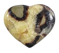 dssmboom Natural Septarian Dragon Stone Crystal Heart Pocket Stone, Love Heart Septarian Dragon Stone pour Chakra Balancing & Meditation Home Decor, 101-200 g