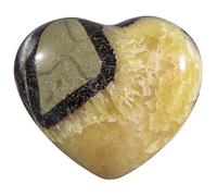dssmboom Natural Septarian Dragon Stone Crystal Heart Pocket Stone, Love Heart Septarian Dragon Stone pour Chakra Balancing & Meditation Home Decor, 201-300 g